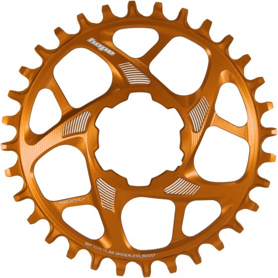 Hope R22 Spiderless Chainring – Orange