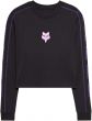 Fox Image Phantom Crop Womens Long Sleeve T-Shirt