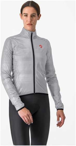 Castelli Squall Shell Womens Jacket – Silver Grey / Black