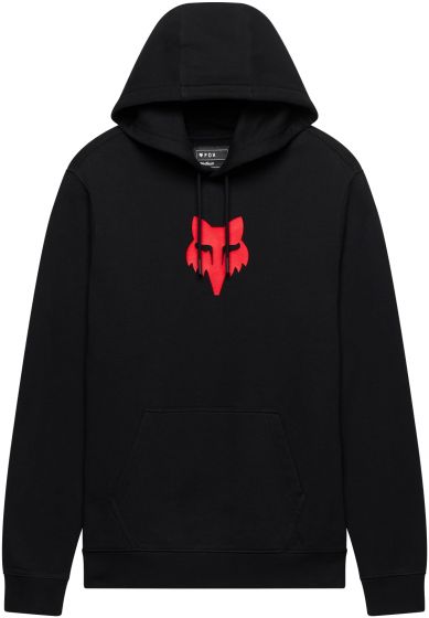 Fox Head Pullover Hoodie – Black / Red
