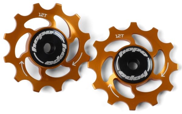 Hope 12-Tooth Jockey Wheels – Orange