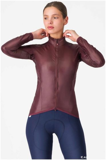 Castelli Aria Shell 2 Womens Jacket – Deep Bordeaux