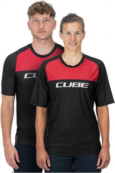 Cube Edge Roundneck Short Sleeve Jersey – Black / Red