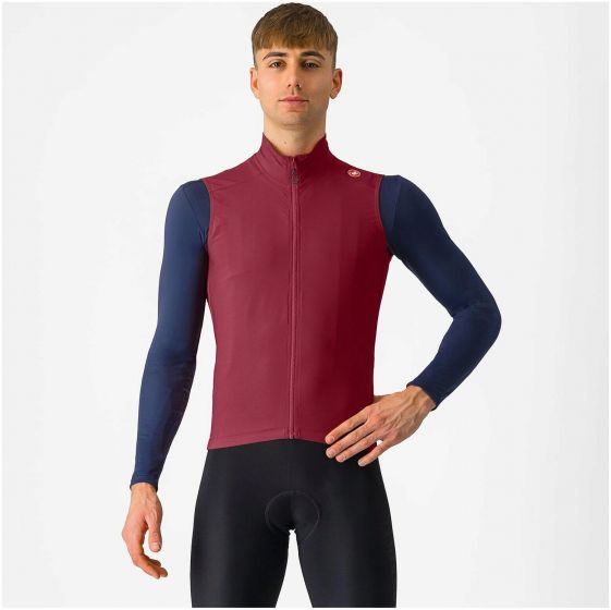 Castelli Espresso Vest – Deep Bordeaux