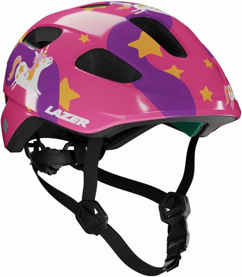 Lazer Pnut 2.0 KinetiCore Kids Helmet – Purple Pony