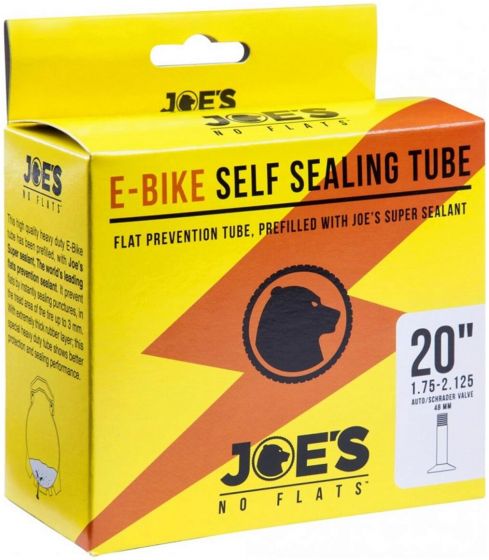 Joe's No Flats E-Bike Self Sealing 20-Inch Schrader Innertube