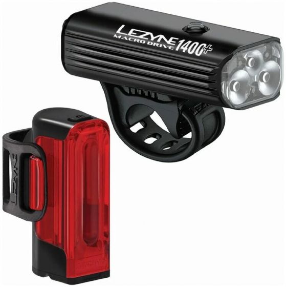 Lezyne Macro Drive 1400+ / Strip Drive Pro 400+ Light Set