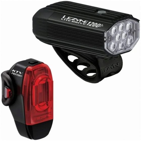 Lezyne Lite Drive 1200+ & KTV Drive Pro+ Lights Set