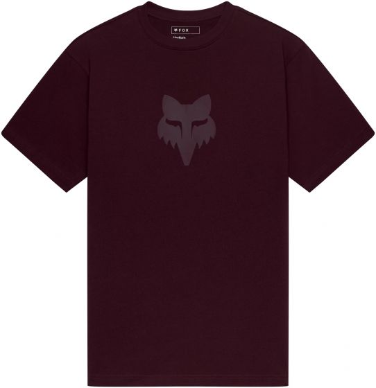Fox Head Heavyweight Short Sleeve T-Shirt – Dark Maroon