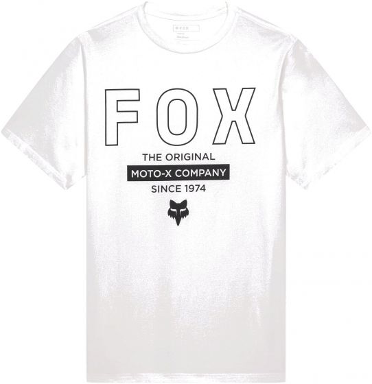 Fox Outline 195 Original Short Sleeve T-Shirt – White