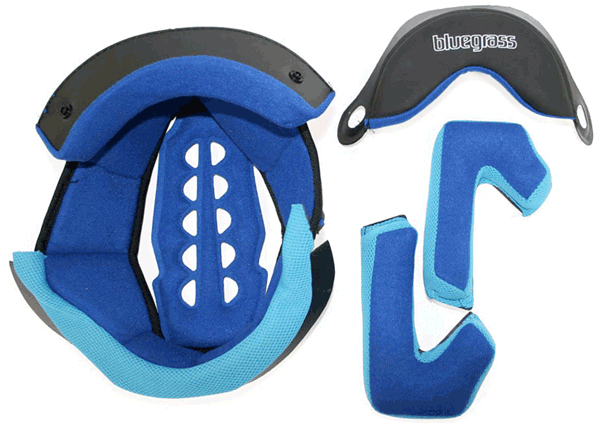 Bluegrass Explicit 2012 Replacement Helmet Pad Set – Red/Black
