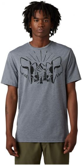 Fox The Format Short Sleeve Tech T-Shirt – Heather Graphite Grey