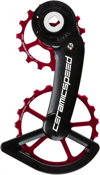 CeramicSpeed OSPW System SRAM Rival AXS Pulley Wheels – Red