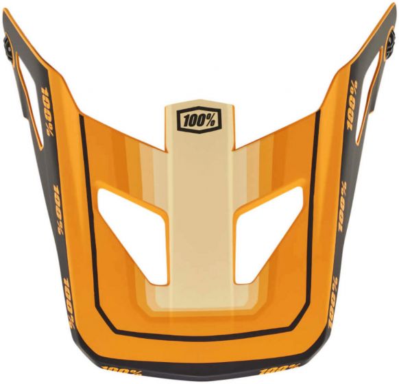 100% Status Youth Replacement Visor – Topenga Orange / Black