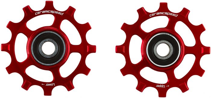 CeramicSpeed Shimano NW Pulley Wheels – Red