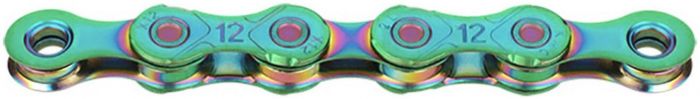 KMC X12 Aurora Waxed 12-Speed Chain – Aurora Green