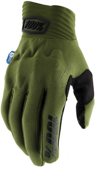100% Cognito Smart Shock Gloves – Army Green