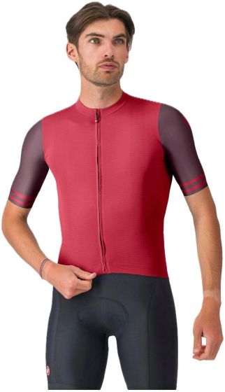 Castelli Prologo Lite 2 Short Sleeve Jersey – Rich Red / Bordeaux