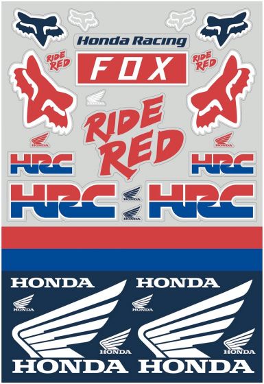 Fox Honda Track Sticker Pack