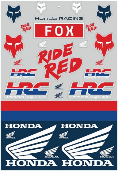 Fox Honda Track Sticker 2023 Pack