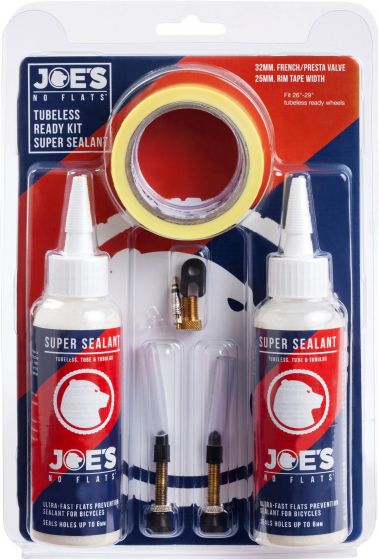 Joe's No Flats Super Sealant Tubeless Ready Kit