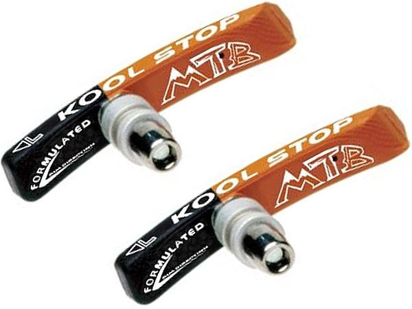 Kool-Stop Contoured MTB Threaded Dual Compound Brake Pads Set