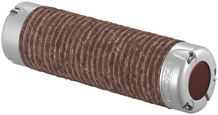 Brooks Plump Leather Grips – Brown