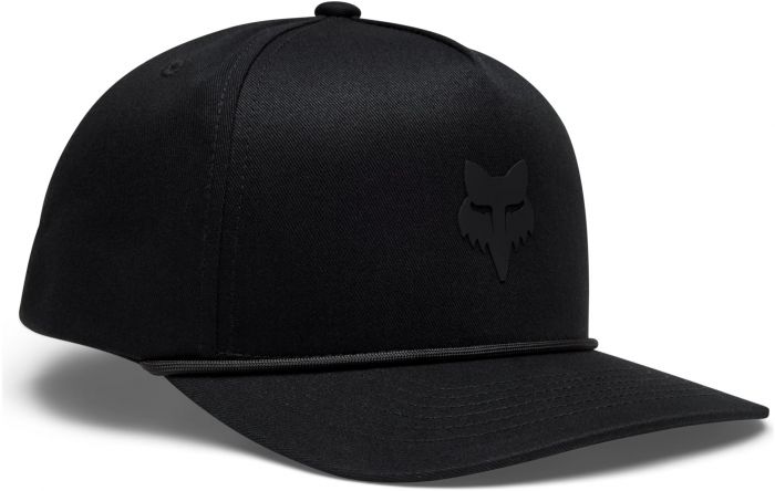 Fox Head Rope Hat – Black / Black