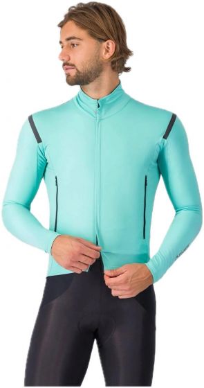 Castelli Perfetto Ros 3 Jacket – Pool Blue / Black Reflex