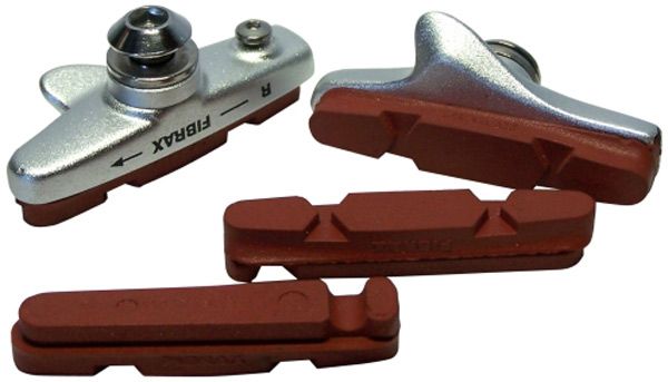 Fibrax Road Caliper Brake Pad Holders + 2 Pairs Xtreme Inserts