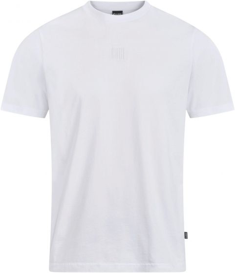 Cube Organic Embossed Gty Fit T-Shirt – White