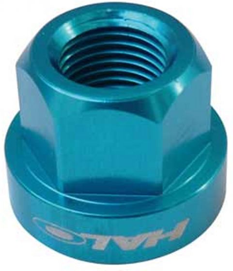 Halo Alloy Axle Nuts – Blue