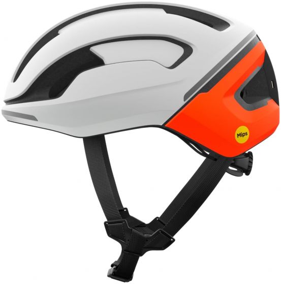 POC Omne Beacon MIPS Helmet – Hydrogen White / Matt Fluorescent Orange