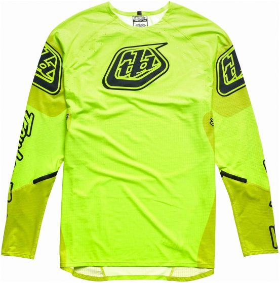 Troy Lee Sprint Ultra Long Sleeve Jersey – Sequence - Flo Yellow