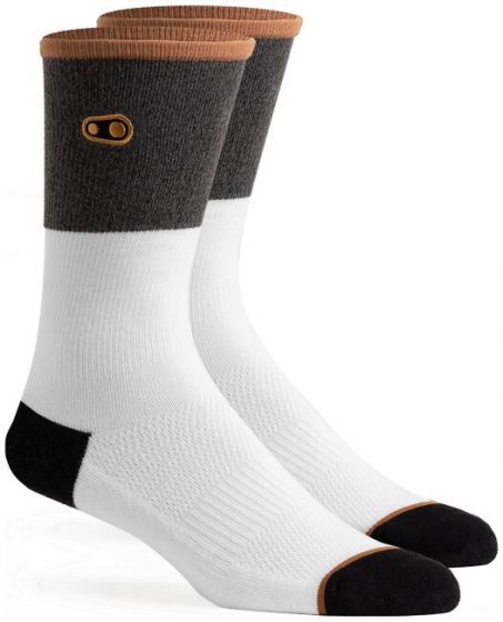 Crank Brothers Icon Casual Socks – White