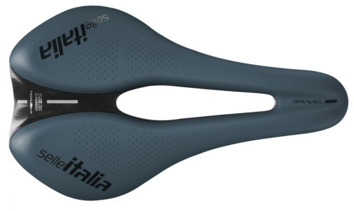 Selle Italia Novus Boost Evo TM Superflow Gravel Saddle – Blue Granite