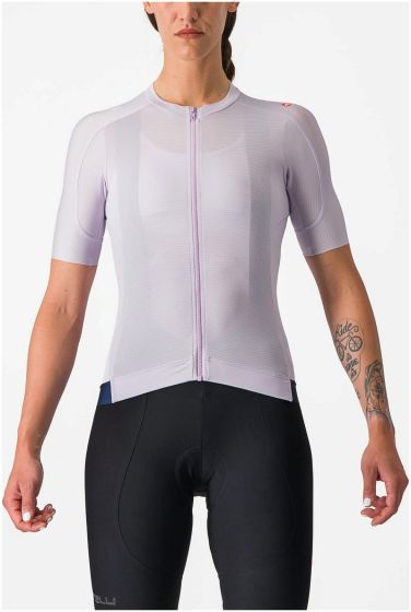 Castelli Espresso Womens Short Sleeve Jersey – Purple Mist / Dark Night Shade
