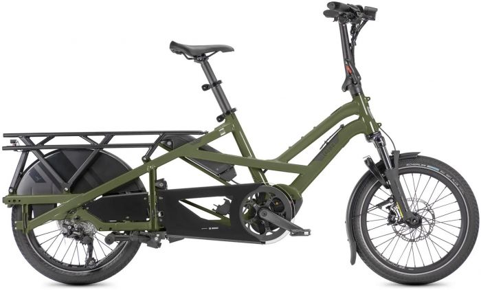 Tern GSD P10 Gen 3 Electric Cargo Bike – Olive Green / Dark Grey