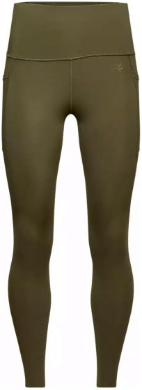Fox Motive Womens Leggings – Olive Green