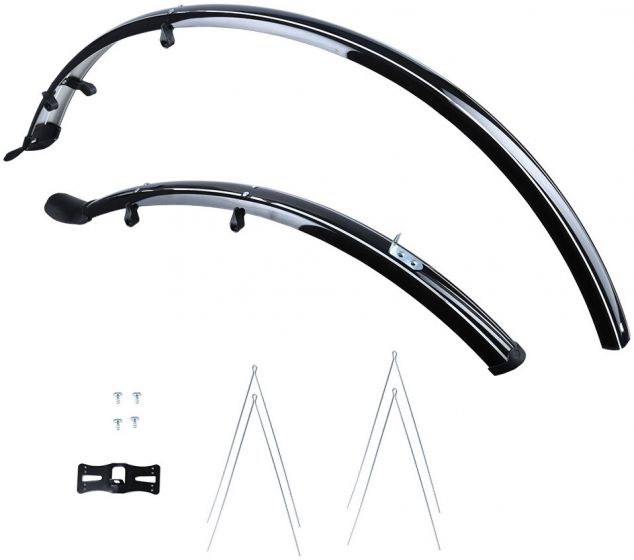 Oxford 700c Hybrid Mudguard Set – Black