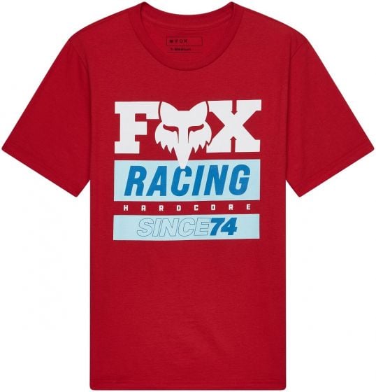 Fox Since 74 Youth Short Sleeve T-Shirt – Medium Red