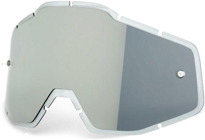 100% Anti-Fog Injected Lens – Silver Flash Mirror / Smoke