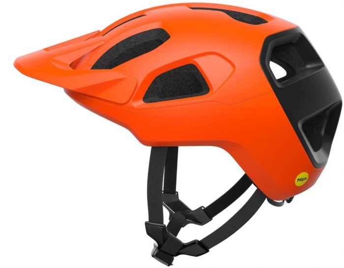 POC Cularis Helmet – Matt Fluorescent Orange / Matt Uranium Black