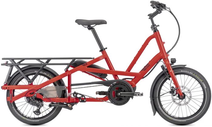 Tern Quick Haul Long D9 Performance Electric Cargo Bike – Satin Traffic Red