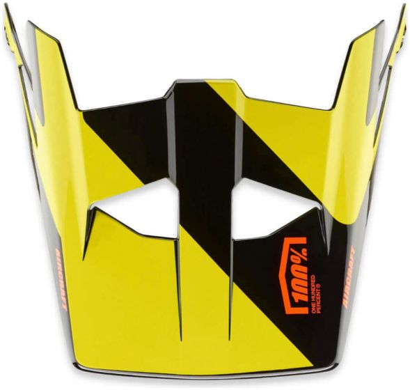 100% Aircraft Visor – LTD Neon Yellow