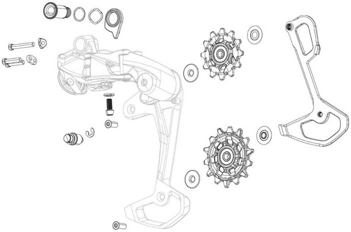 SRAM X01 Eagle Rear Derailleur Inner Cage
