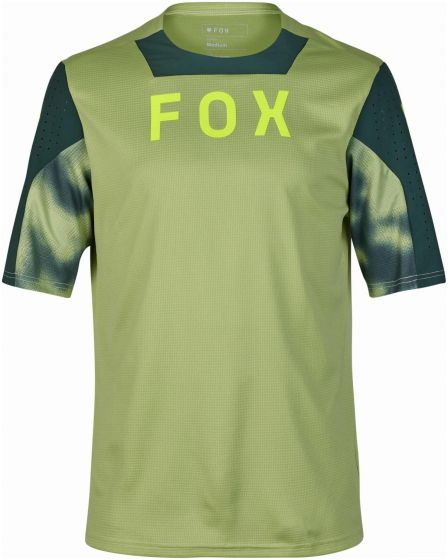Fox Defend Taunt Short Sleeve Jersey-Pale Green-X-Large - Nearly New