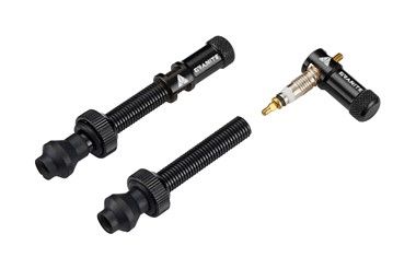 Granite Juicy Nipple Valve Stem and Cap Set – Black
