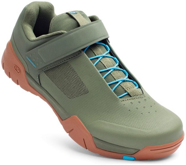 Crank Brothers Mallet Enduro Speedlace Shoes – Green / Blue / Gum