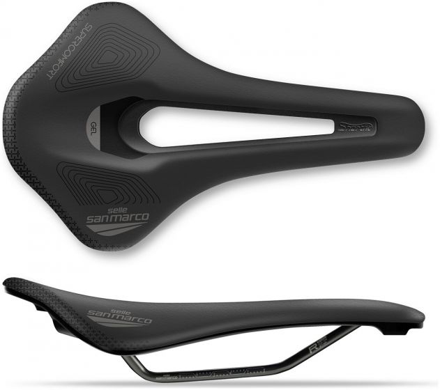Selle San Marco Shortfit 2.0 Supercomfort Racing Saddle – Black / Black